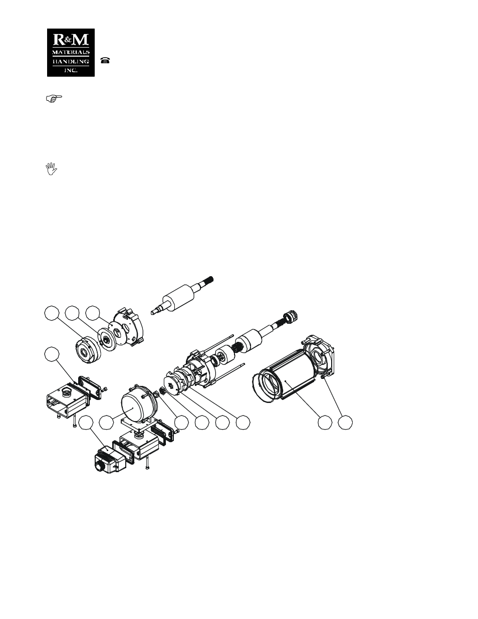6 removing the drive, 4 mf06 motor with compact or dc brake | R&M Materials Handling END TRUCKS BRIDGE DRIVES WHEEL BLOCKS GES Drive Manual User Manual | Page 7 / 11