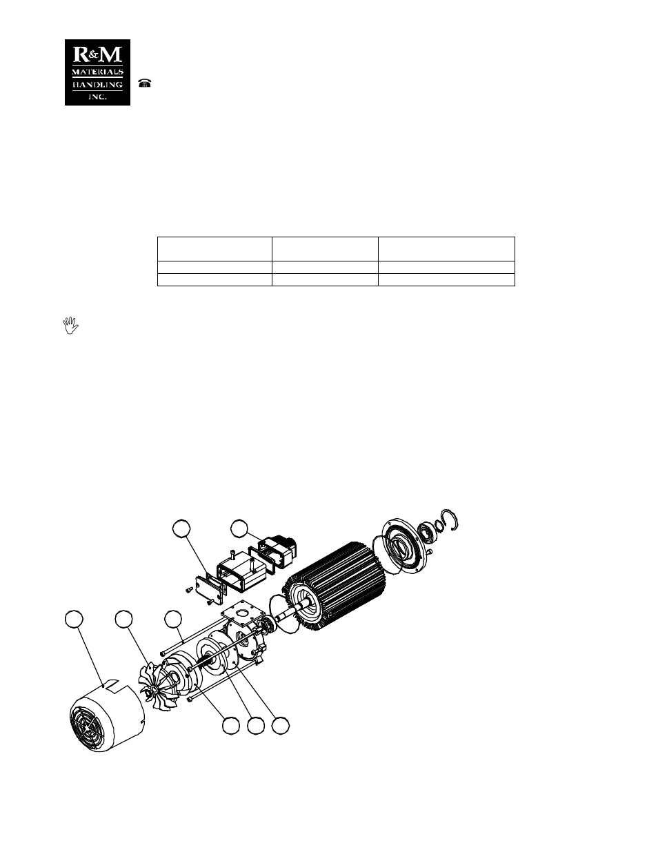 4 removing the motor, 5 mf07 and mf10 motor | R&M Materials Handling END TRUCKS BRIDGE DRIVES WHEEL BLOCKS GES Drive Manual User Manual | Page 9 / 11