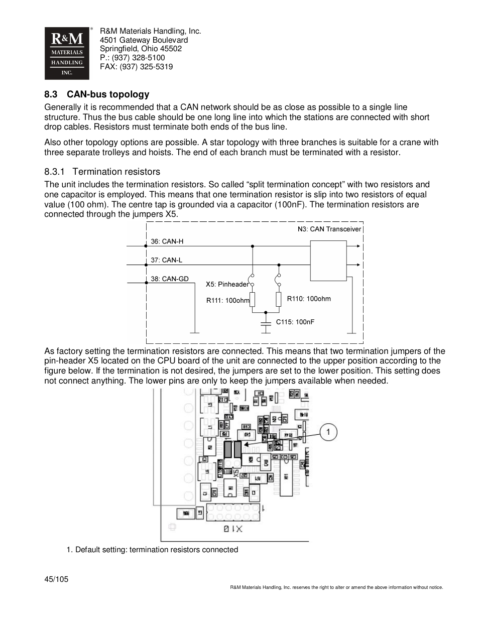 R&M Materials Handling HOIST MONITORS User Manual | Page 45 / 105