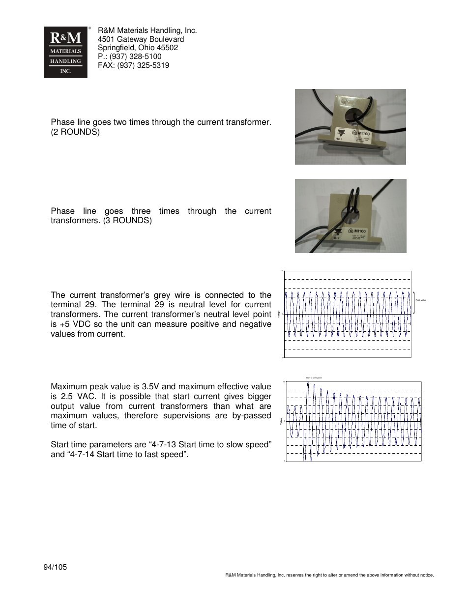 R&M Materials Handling HOIST MONITORS User Manual | Page 94 / 105