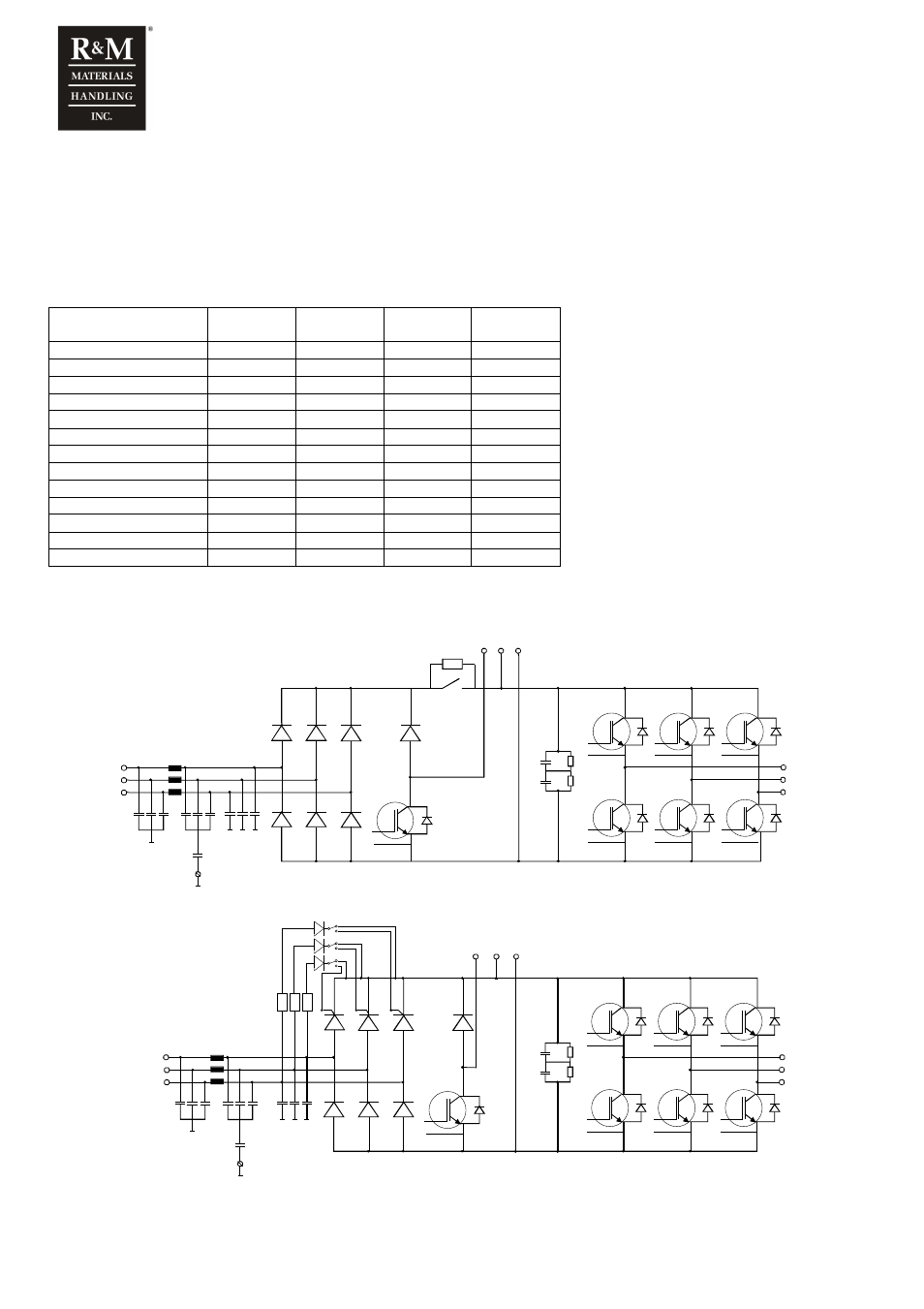 2 components, 14 inverter | R&M Materials Handling VARIABLE SPEED CONTROLS ControlMaster Plus Service Manual User Manual | Page 16 / 83