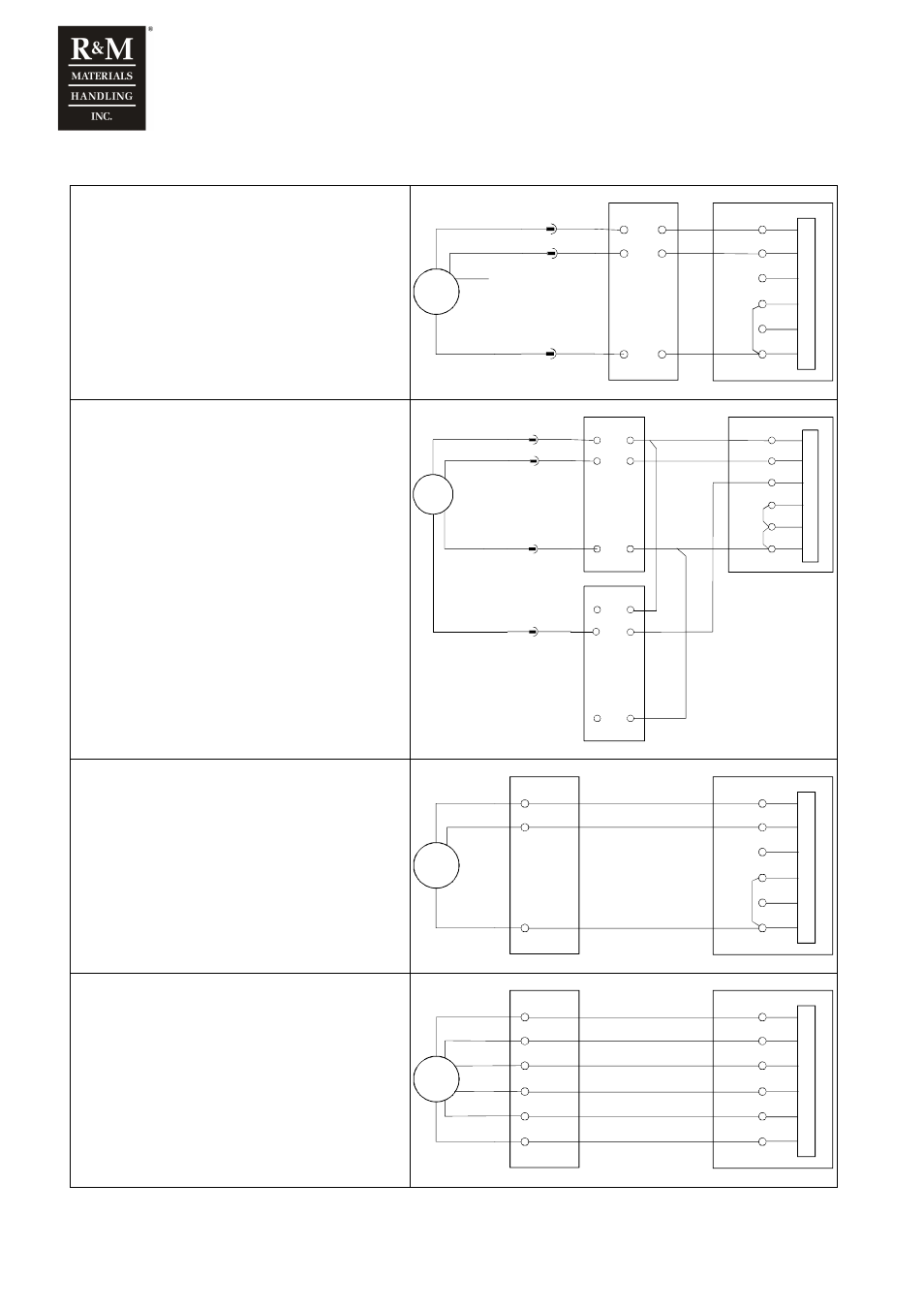 5 standard connections for pulse sensors, Standard connection with sensor bearing, Standard connection with encoder 24 ppr | Standard connection with encoder 600 ppr or more | R&M Materials Handling VARIABLE SPEED CONTROLS ControlMaster Plus Service Manual User Manual | Page 82 / 83