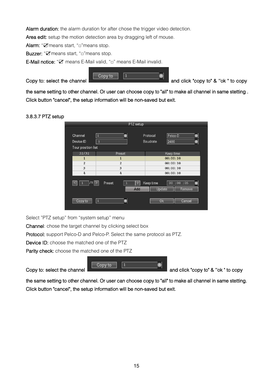 ZMODO ZMD-DT-SFN6 16CH H.264 Smart Security 960H DVR User Manual | Page 15 / 24