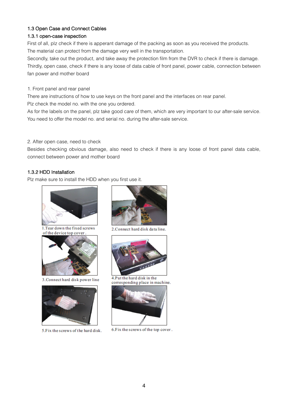 ZMODO ZMD-DT-SFN6 16CH H.264 Smart Security 960H DVR User Manual | Page 4 / 24