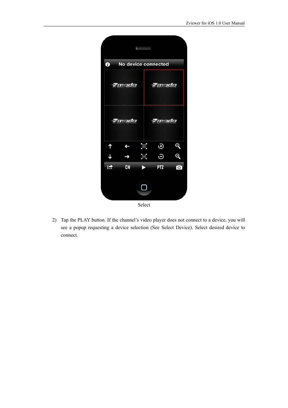 ZMODO ZP-KC1H04-P 4 Channel 720P PoE NVR System - Zviewer iOS User Manual User Manual | Page 9 / 15