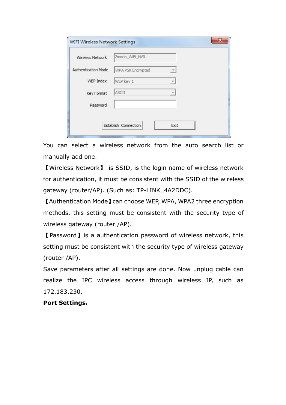 ZMODO ZP-IBH13-P 720P HD H.264 PoE IP Infrared Weatherproof Camera with QR Code Smartphone Setup - Zviewer Windows User Manual User Manual | Page 30 / 39