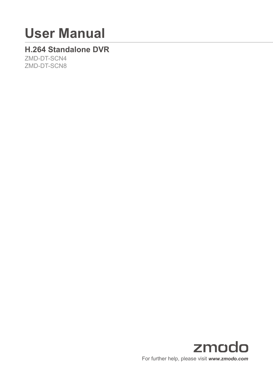ZMODO ZMD-DT-SCN4 User Manual | 76 pages
