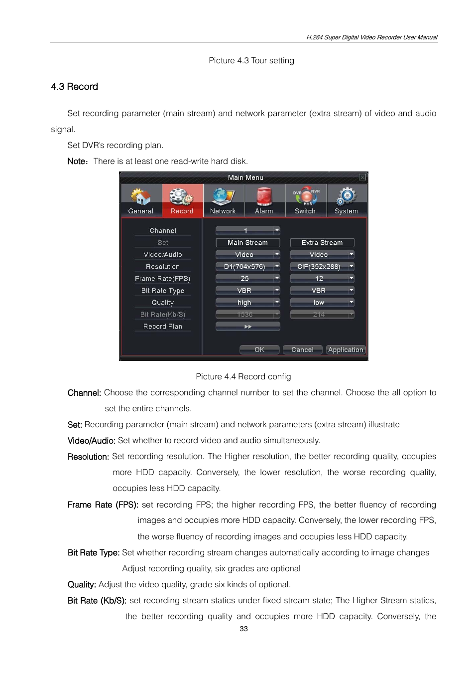 3 record, 4 network | ZMODO ZMD-DT-SCN4 User Manual | Page 34 / 76