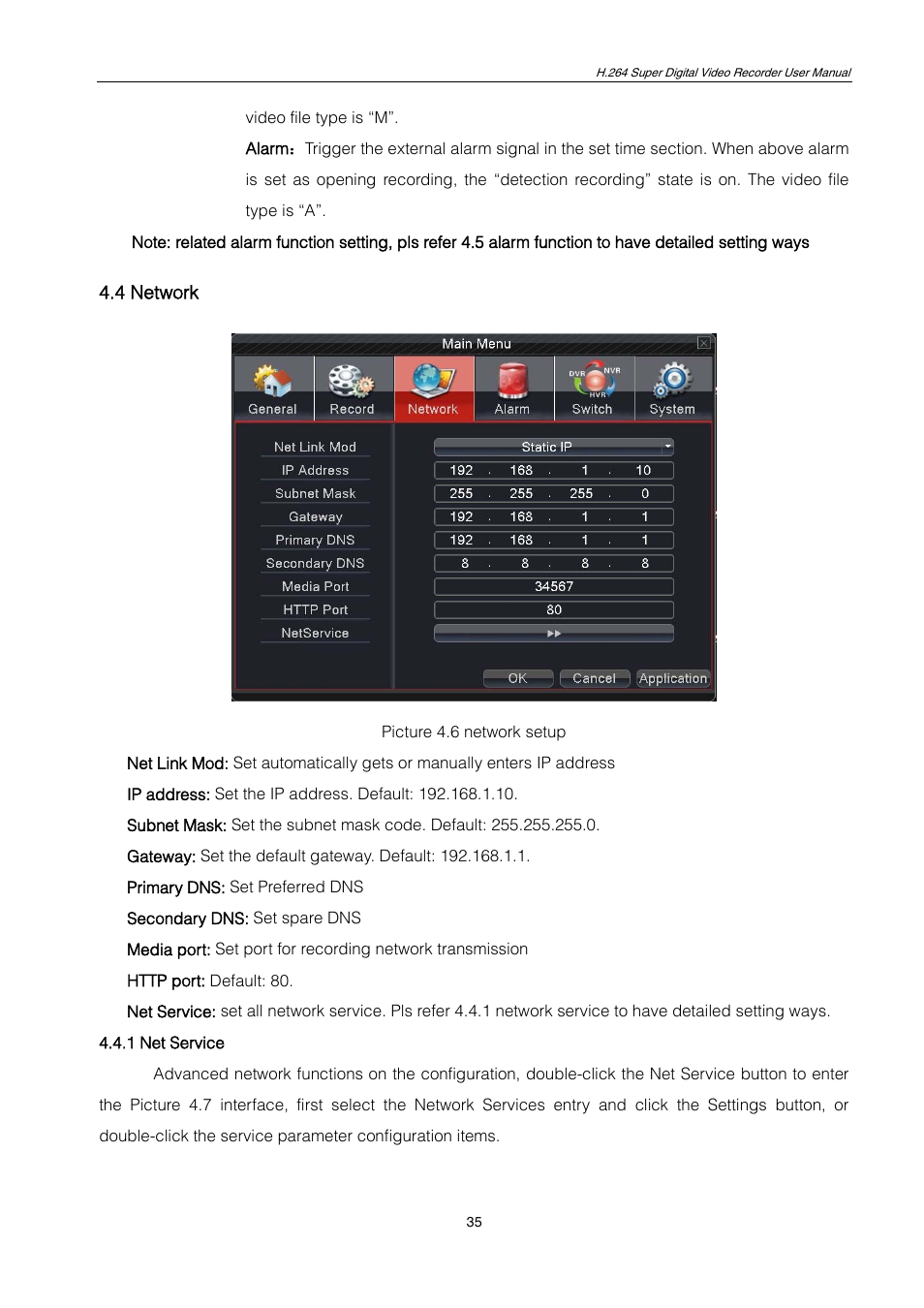 4 network | ZMODO ZMD-DT-SCN4 User Manual | Page 36 / 76