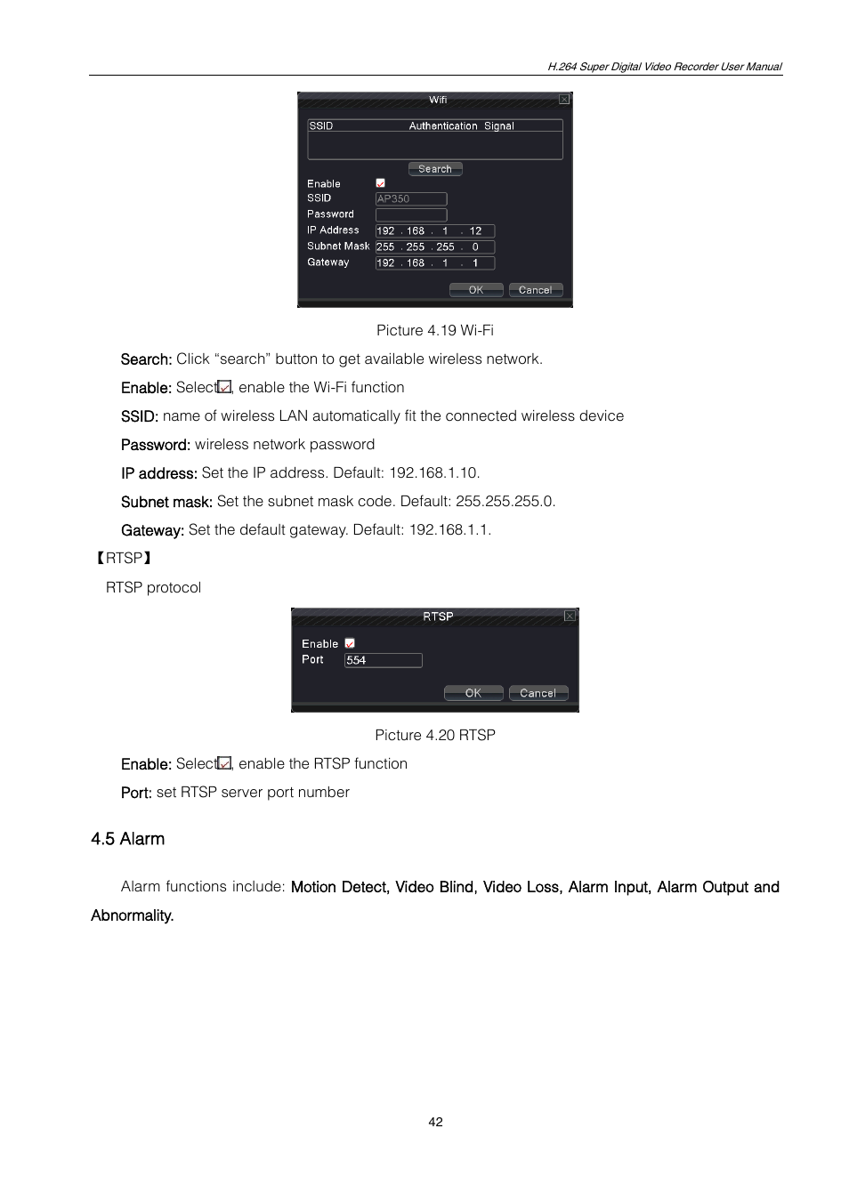 5 alarm | ZMODO ZMD-DT-SCN4 User Manual | Page 43 / 76