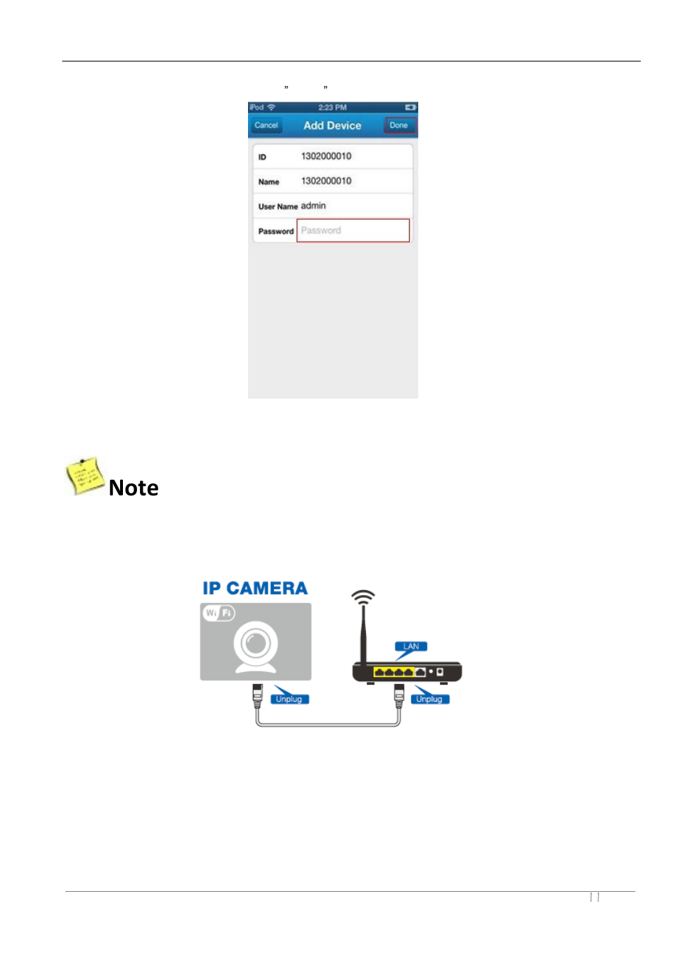 ZMODO ZP-IBH13-P 720P HD H.264 PoE IP Infrared Weatherproof Camera with QR Code Smartphone Setup - Manual of How to Access IP Camera User Manual | Page 12 / 119
