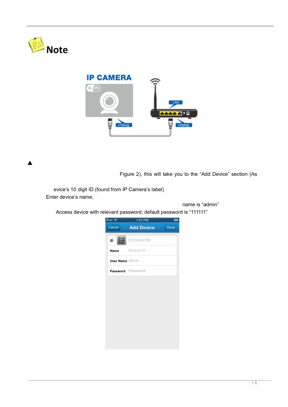 ZMODO ZP-IBH13-P 720P HD H.264 PoE IP Infrared Weatherproof Camera with QR Code Smartphone Setup - Manual of How to Access IP Camera User Manual | Page 15 / 119
