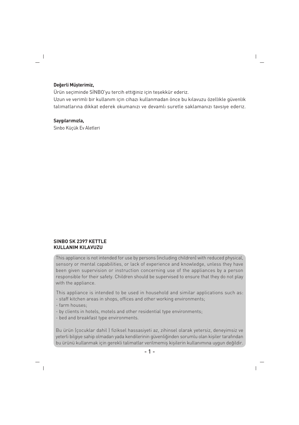 SINBO SK 2397 User Manual | Page 2 / 48