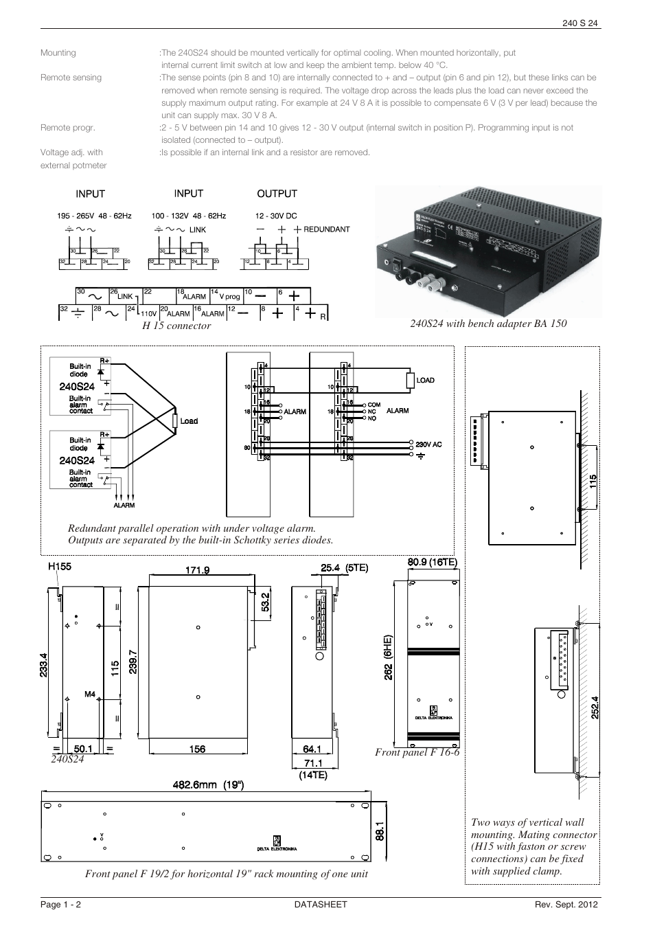 Powersolve 240S Series User Manual | Page 2 / 2