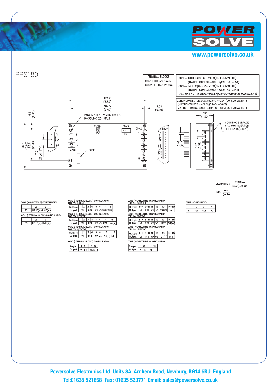 Powersolve PPS180 Series User Manual | Page 3 / 3