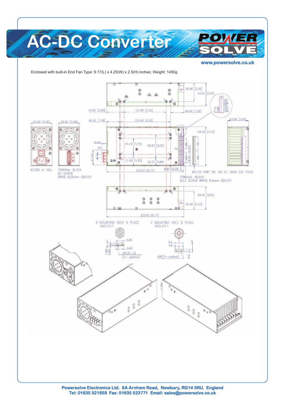 Ac-dc converter | Powersolve JB800 Series User Manual | Page 5 / 5