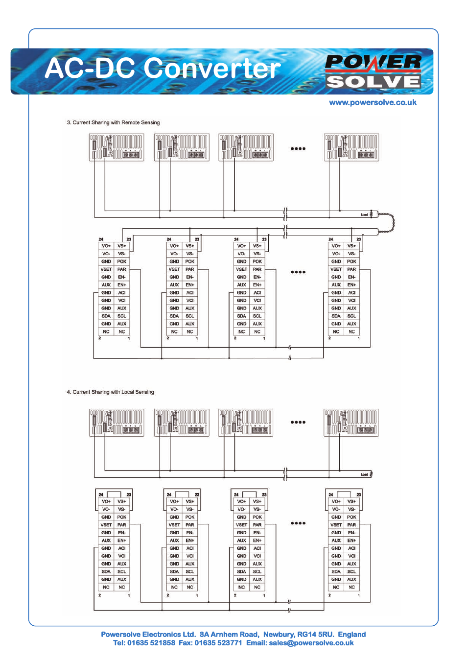 Ac-dc converter | Powersolve PME1200 Series User Manual | Page 5 / 6