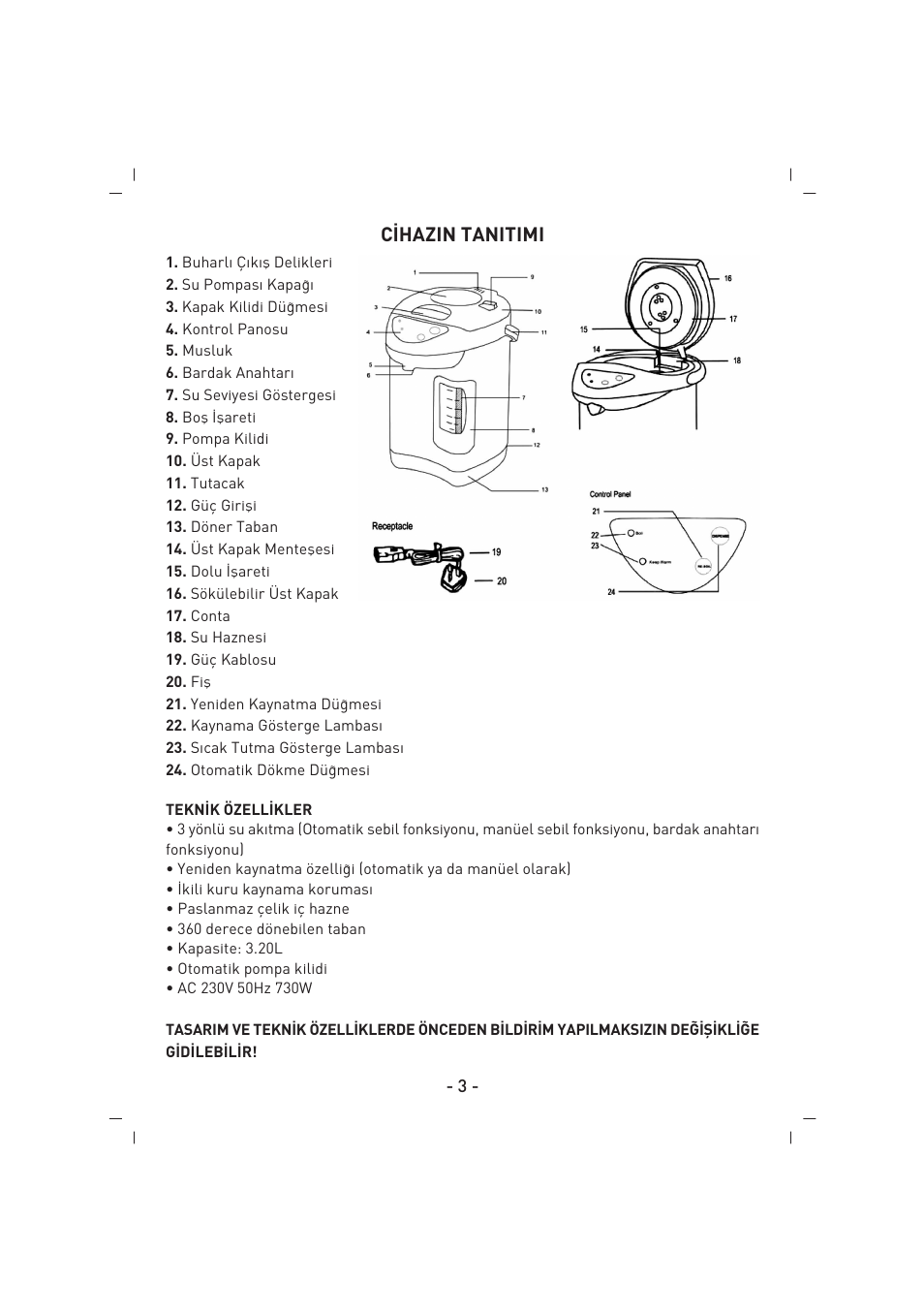 SINBO SK 2395 User Manual | Page 4 / 64