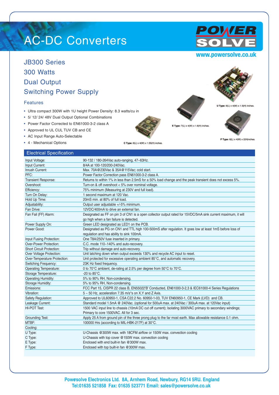 Powersolve JB300 Series User Manual | 4 pages