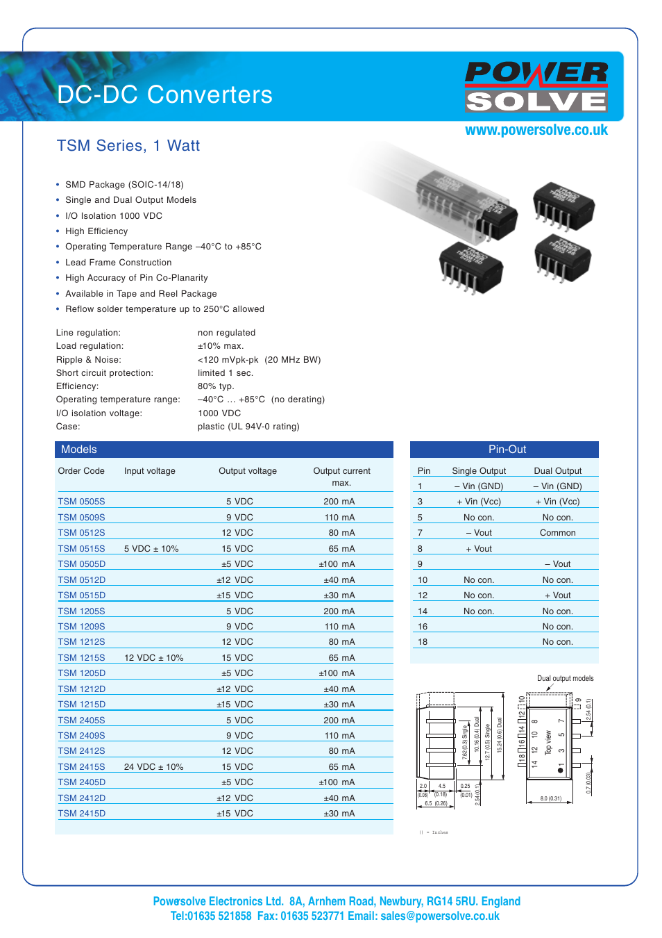 Powersolve TSM Series User Manual | 1 page