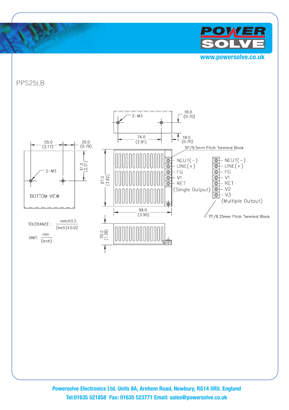 Powersolve PPS25LB Series User Manual | Page 3 / 3