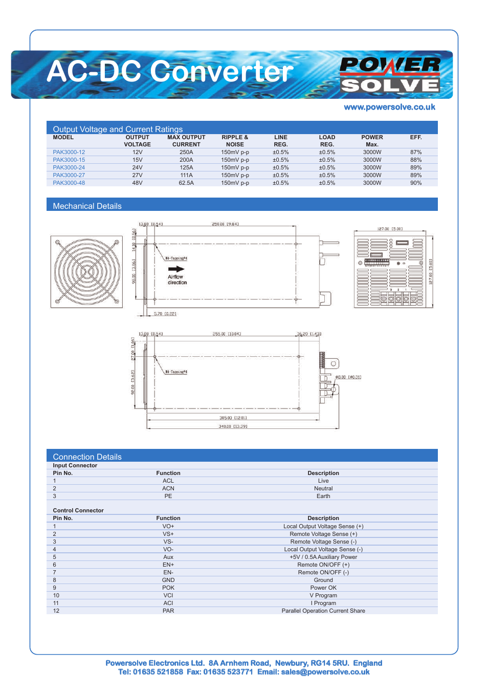 Powersolve PAK3000 Series User Manual | Page 2 / 6