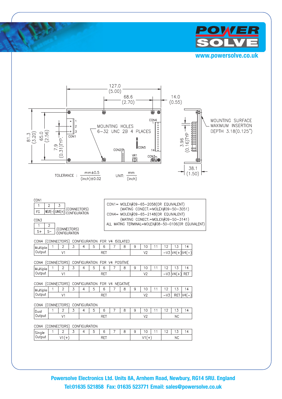 Powersolve PPS120P Series User Manual | Page 3 / 3
