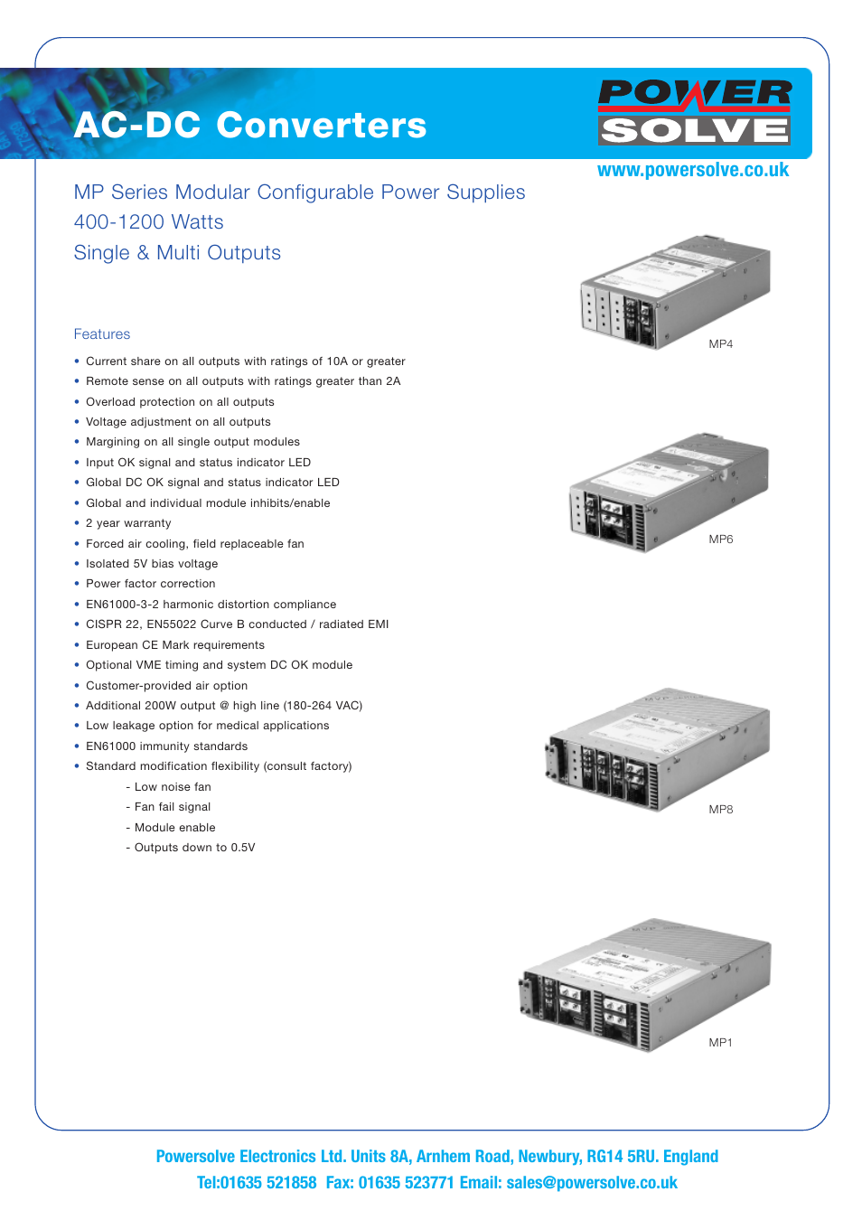 Powersolve MP Series User Manual | 10 pages