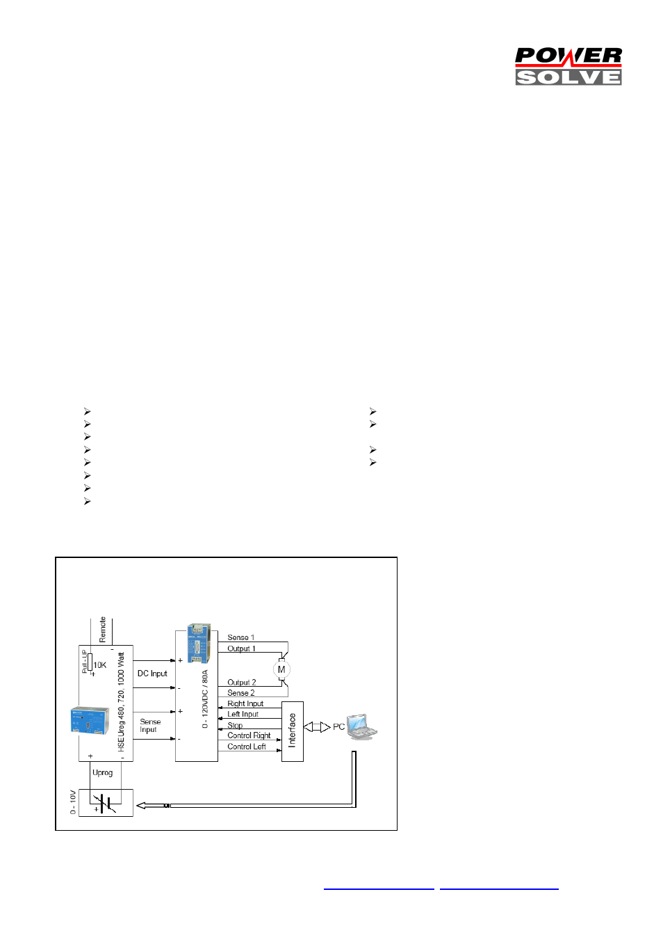 Sample application, Application, Application area | Powersolve UMS Series User Manual | Page 3 / 3