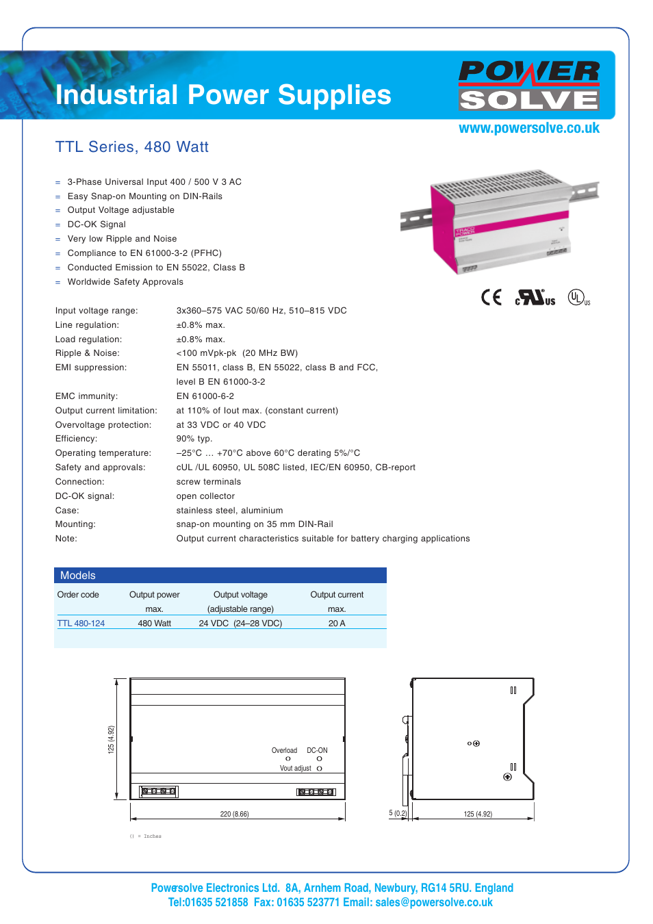 Powersolve TTL Series User Manual | 1 page