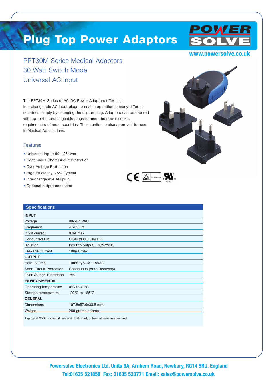 Powersolve PPT30M Series User Manual | 2 pages