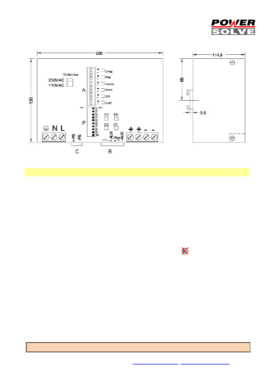 Powersolve HSEUIreg07201 Series User Manual | Page 9 / 9