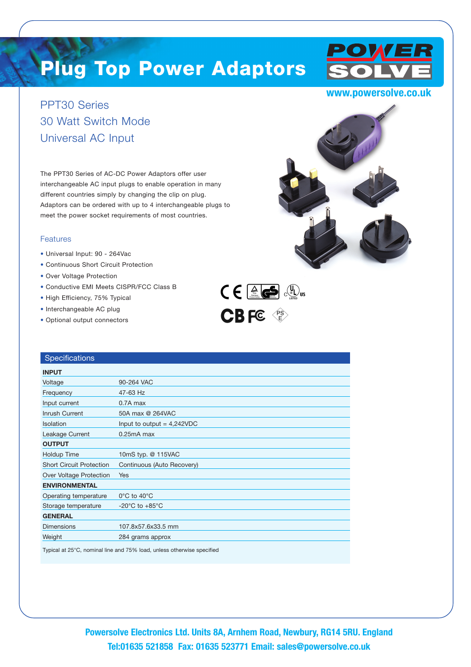 Powersolve PPT30 Series User Manual | 2 pages