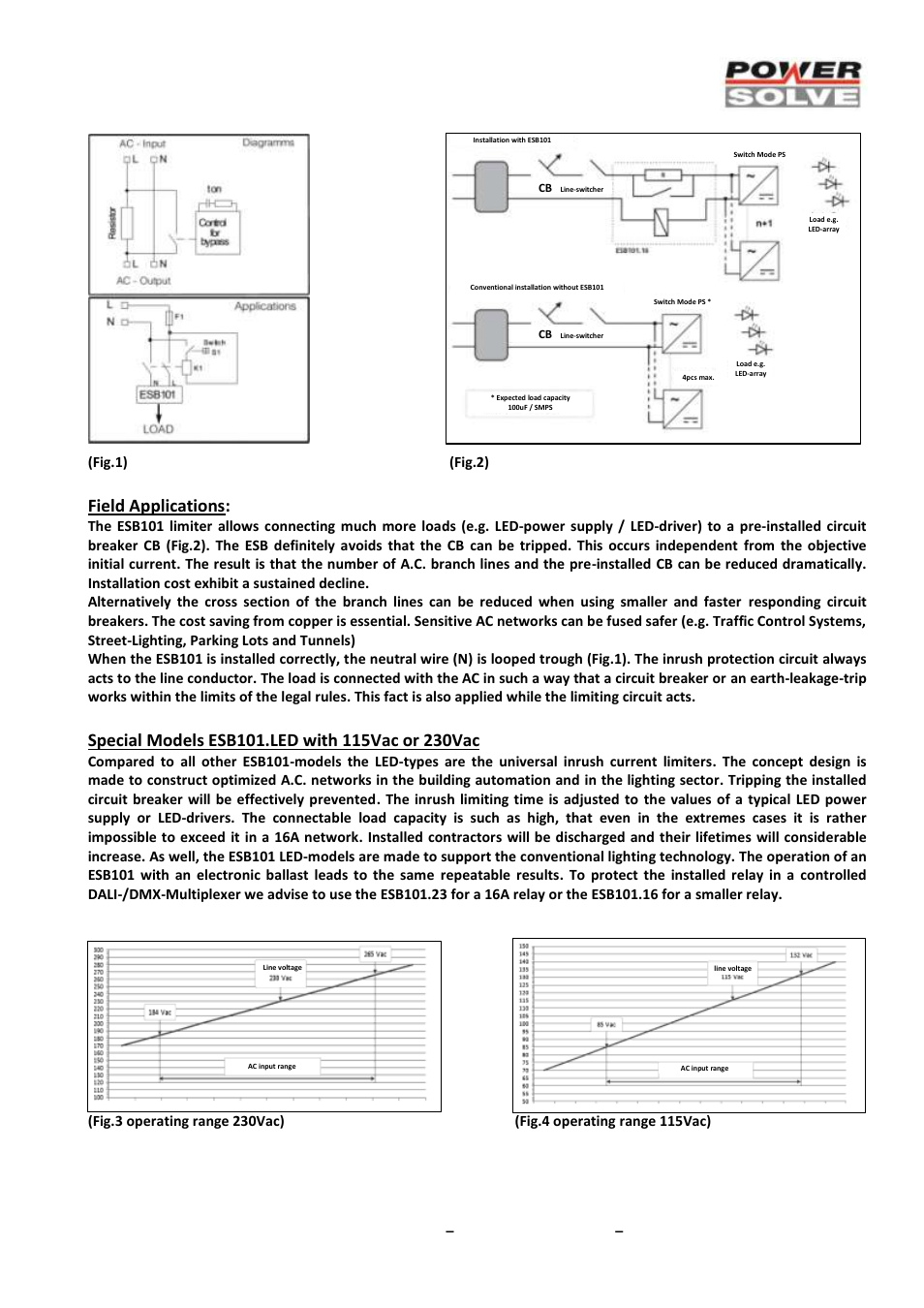 Field applications | Powersolve ESB101 Series User Manual | Page 3 / 4