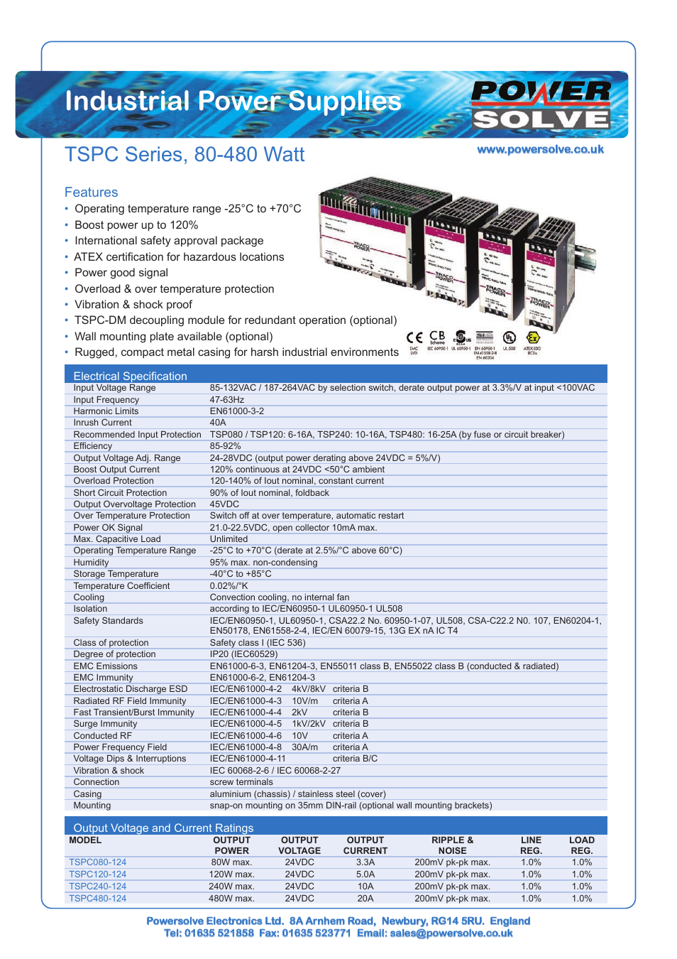 Powersolve TSPC Series User Manual | 6 pages