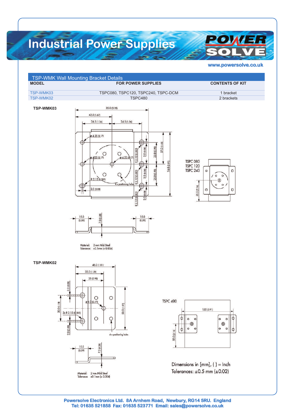 Powersolve TSPC Series User Manual | Page 6 / 6