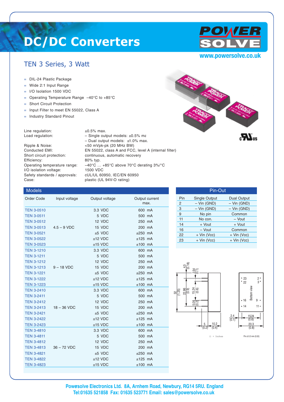 Powersolve TEN3 Series User Manual | 1 page