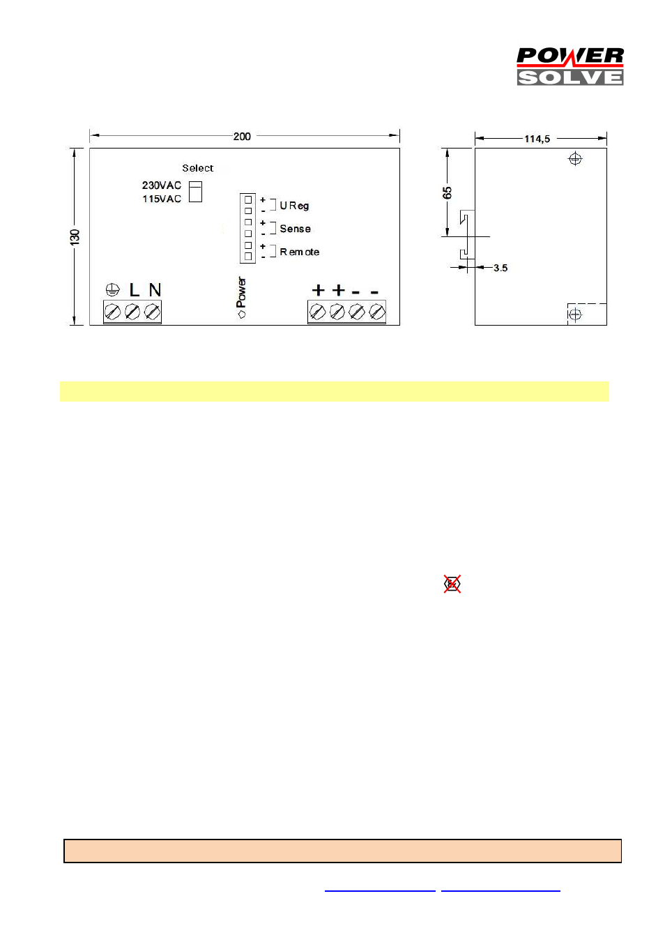 Powersolve HSEUreg04801 Series User Manual | Page 5 / 5