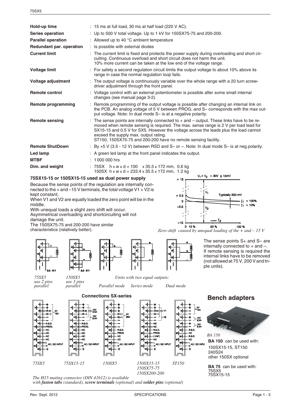 Bench adapt ers | Powersolve SX Series User Manual | Page 3 / 4