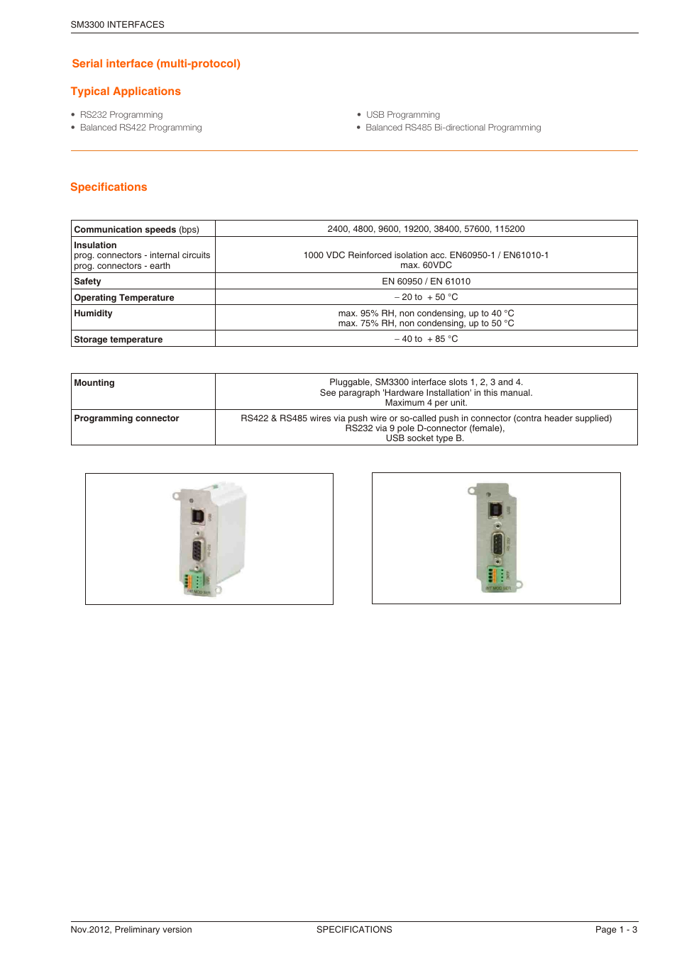 Powersolve SM3300 Interfaces User Manual | Page 3 / 5