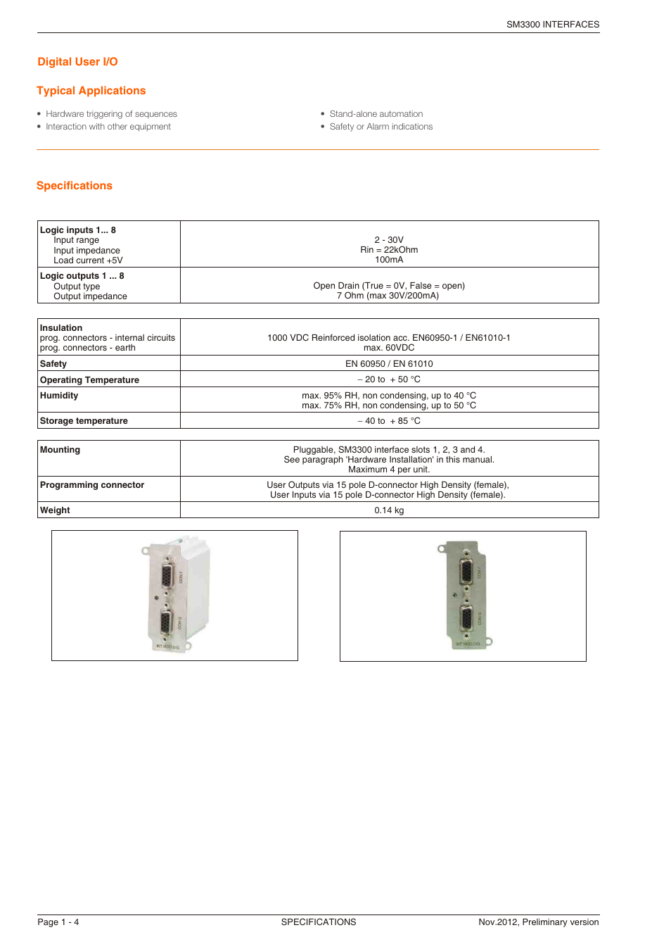 Powersolve SM3300 Interfaces User Manual | Page 4 / 5