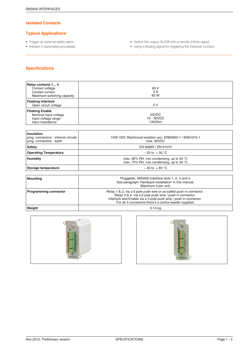 Powersolve SM3300 Interfaces User Manual | Page 5 / 5