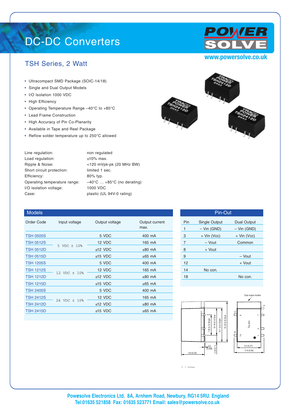 Powersolve TSH Series User Manual | 1 page