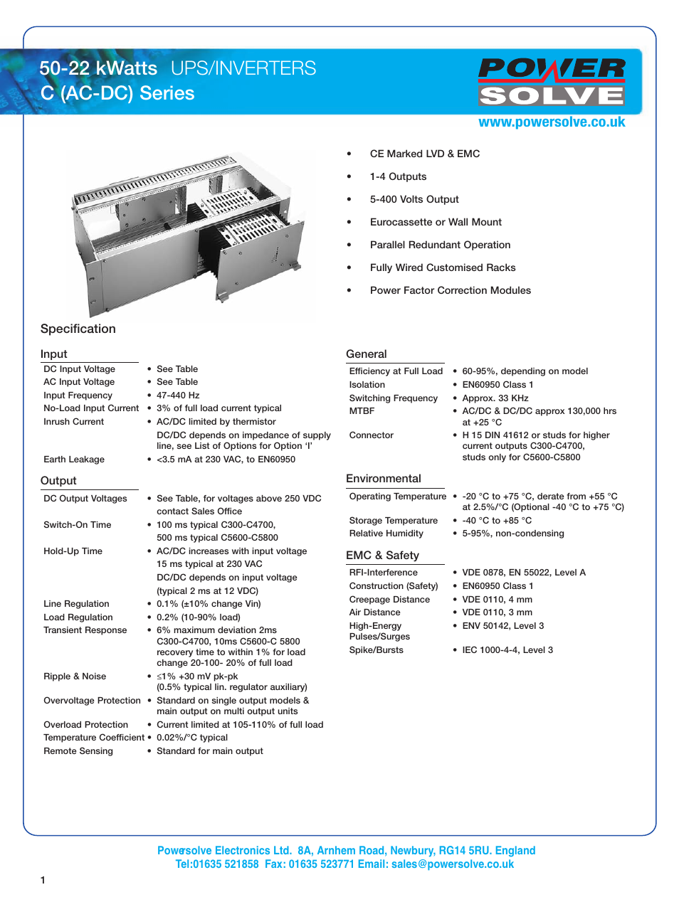 Powersolve C(AC) Series User Manual | 8 pages