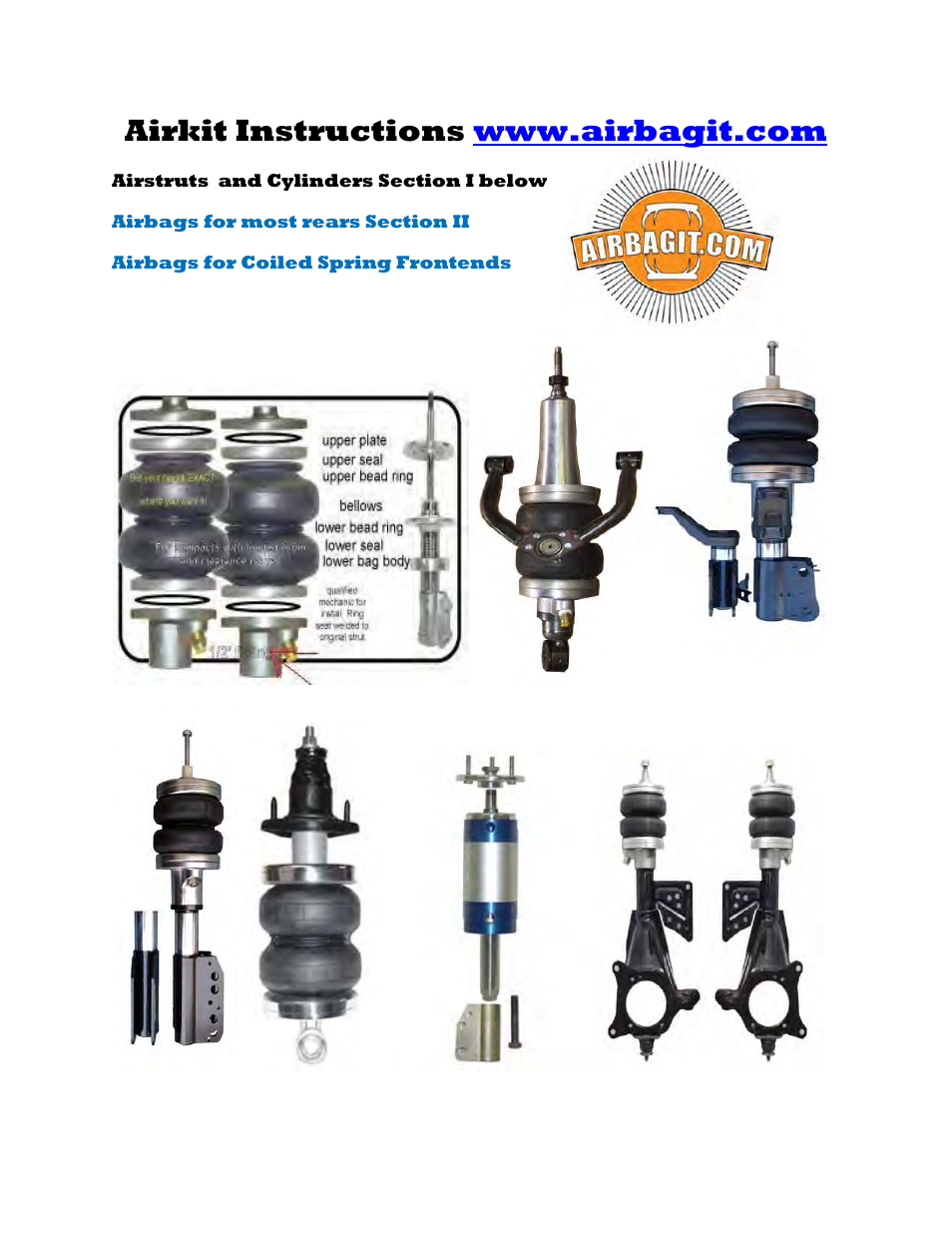 Airbagit Air Kit User Manual | 20 pages