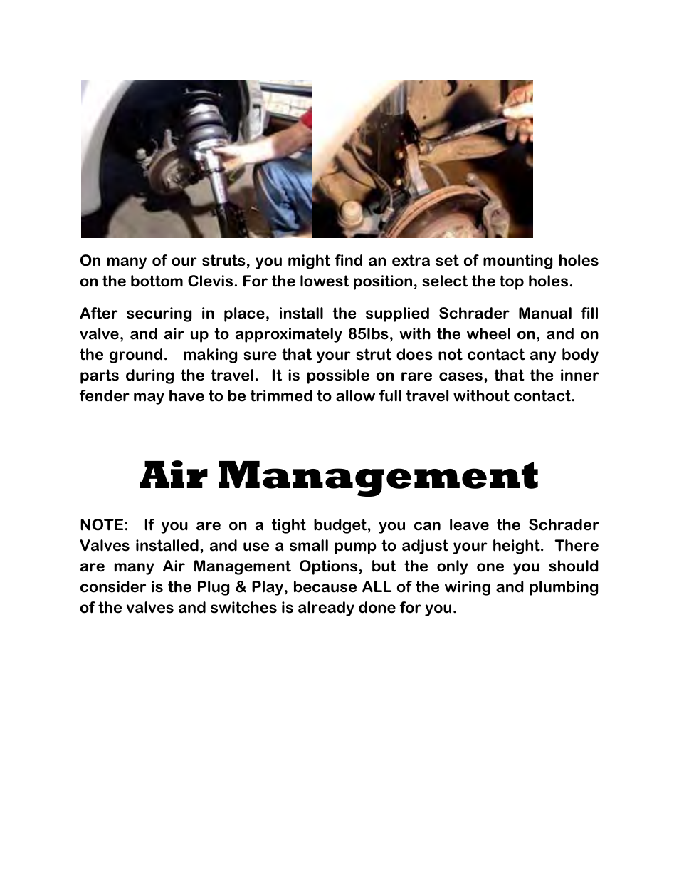 Air management | Airbagit Air Kit User Manual | Page 3 / 20