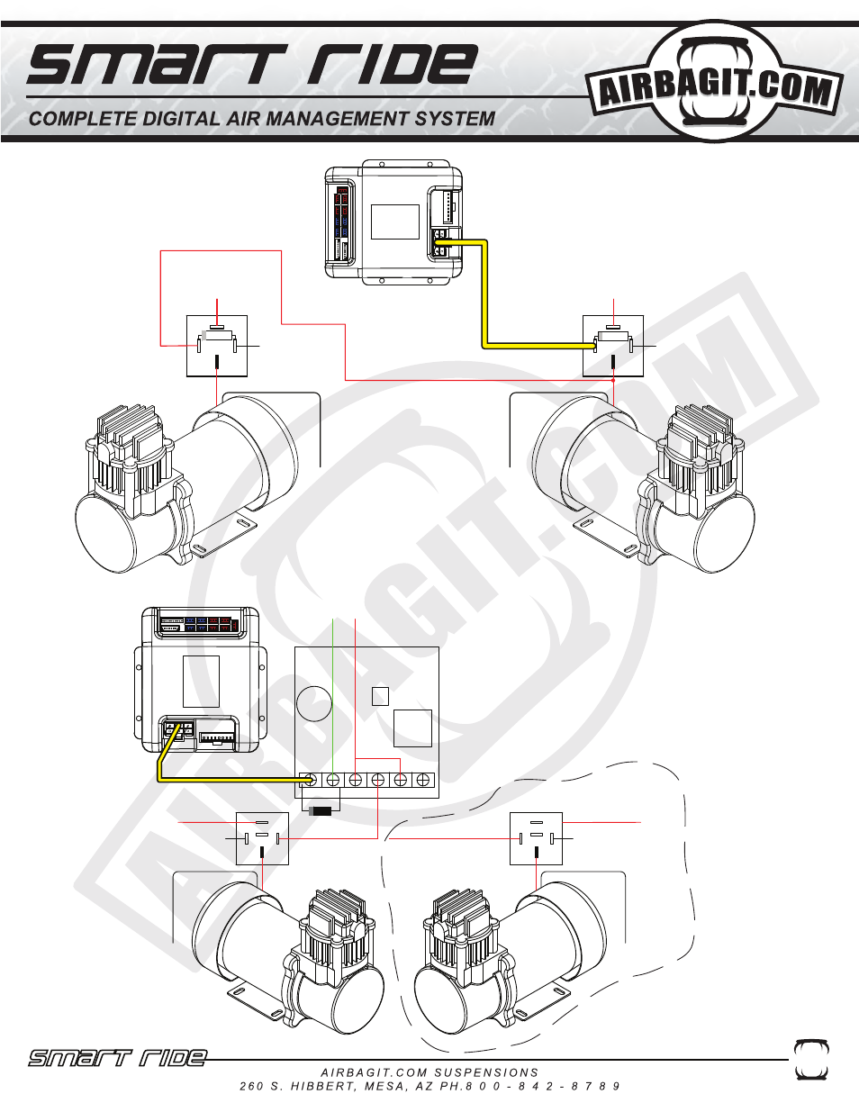 Smart-ride with dual compressors | Airbagit Air Management User Manual | Page 16 / 16