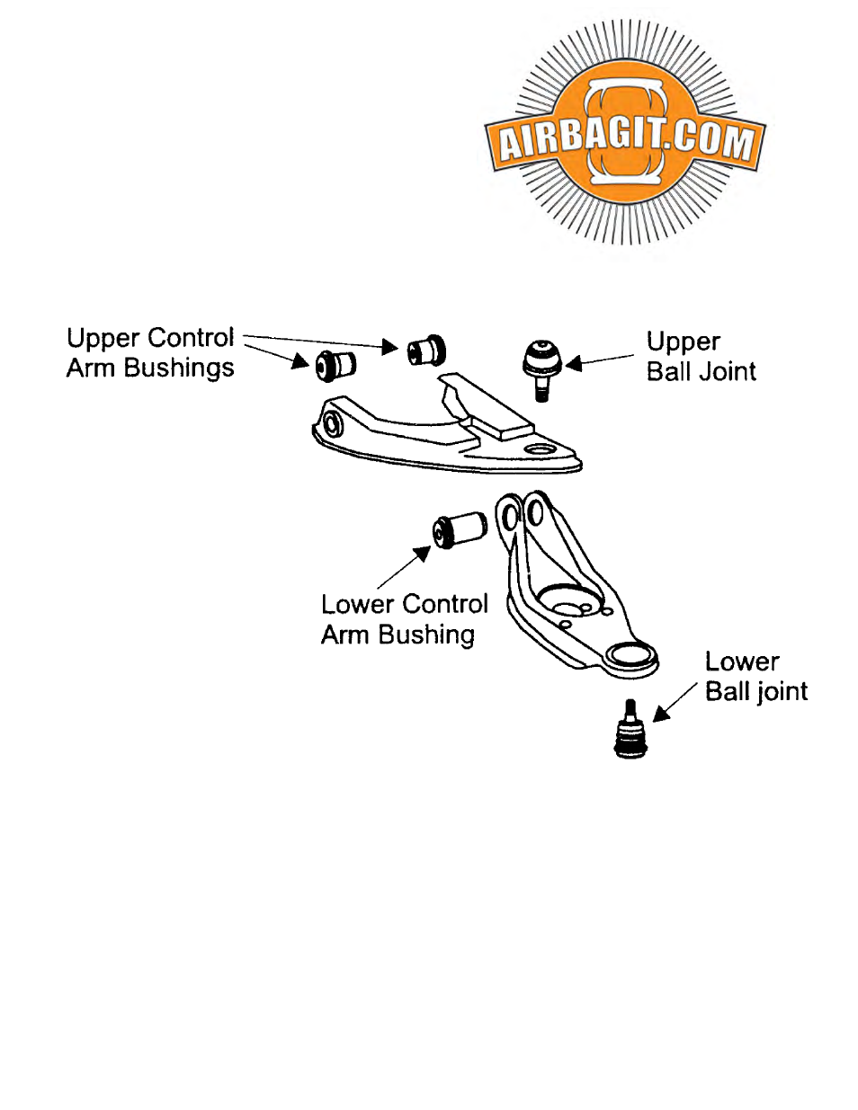 Airbagit Ball Joint User Manual | 1 page