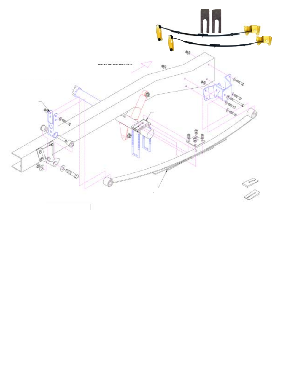 Airbagit Leaf Spring, Hanger, Shackle & Shim User Manual | 1 page