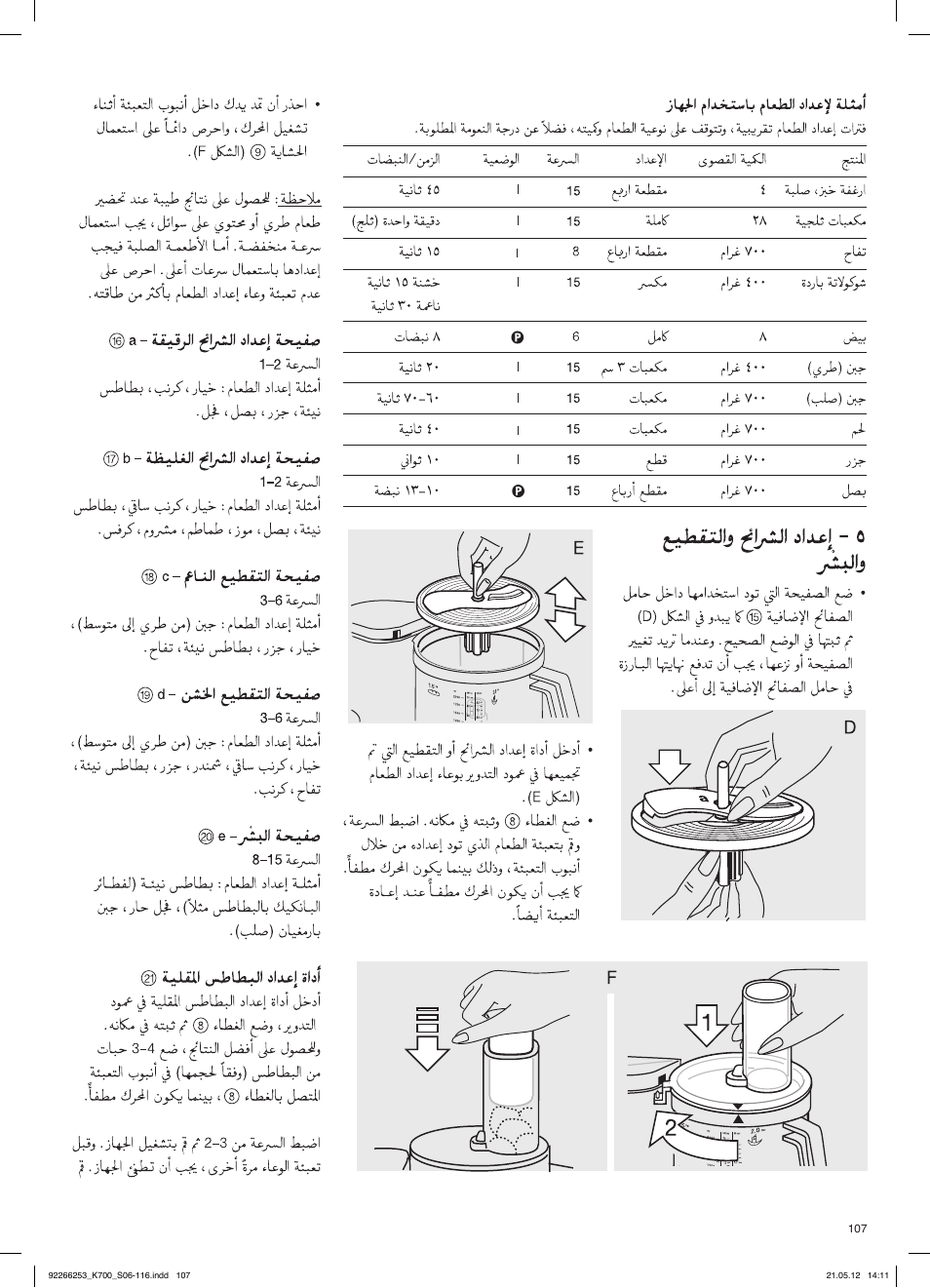 Braun Multiquick 5 K 700 User Manual | Page 106 / 113